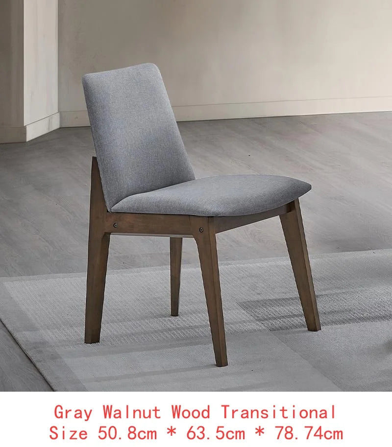 7-Piece Walnut Finish Dining Set