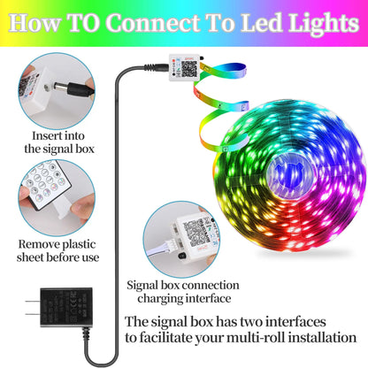 16ft/49ft/98ft/196ft Long LED Strip Lights