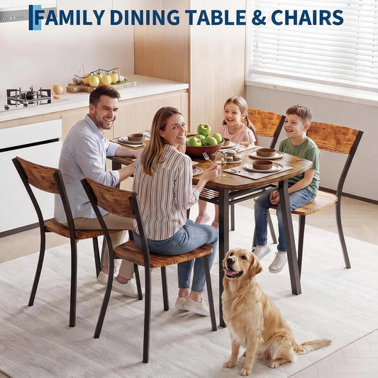 5 Piece Dining Table Set For 4