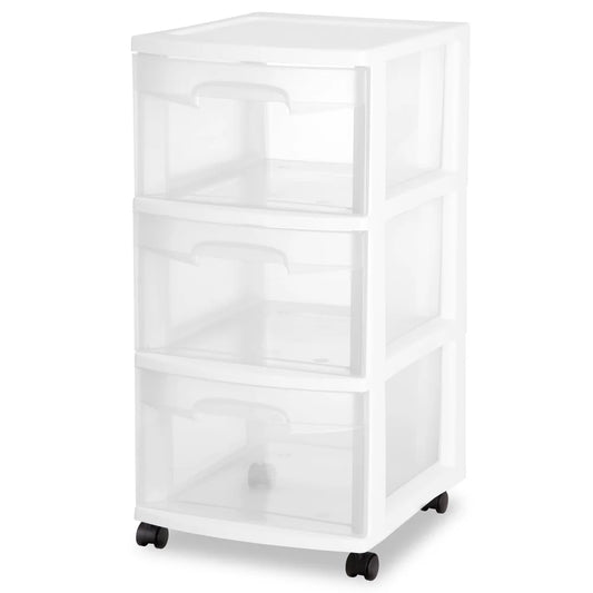 3 Drawer Plastic Storage