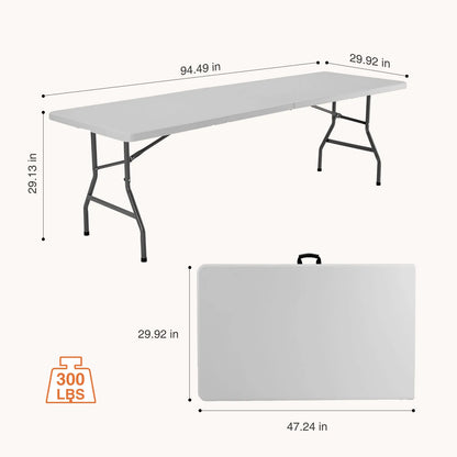4/6/8 FT Portable Folding Table