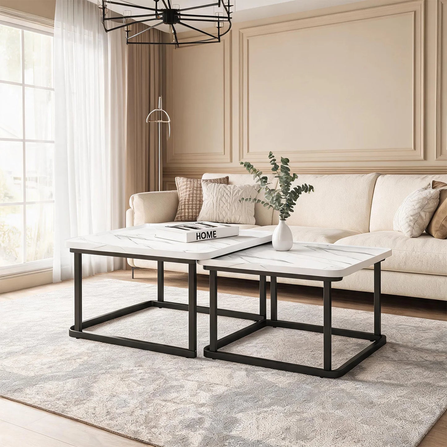 Square Nesting Coffee Tables 2