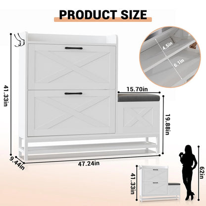 Shoe Cabinet Narrow Slim Shoe Organizer Rack