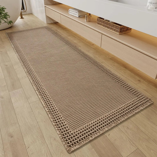 Super Absorbent  Waffle Bath Mat Runner