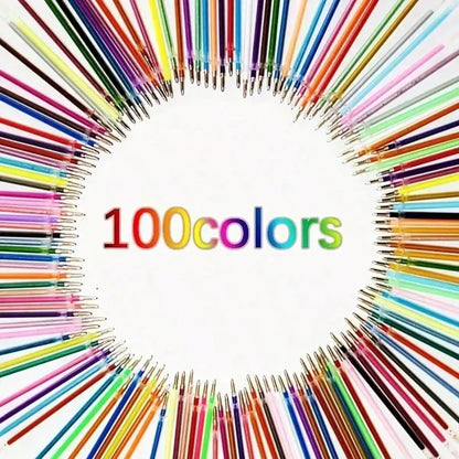 100Pcs/Set of Gel Pen Refills -  (Pens Not Included)