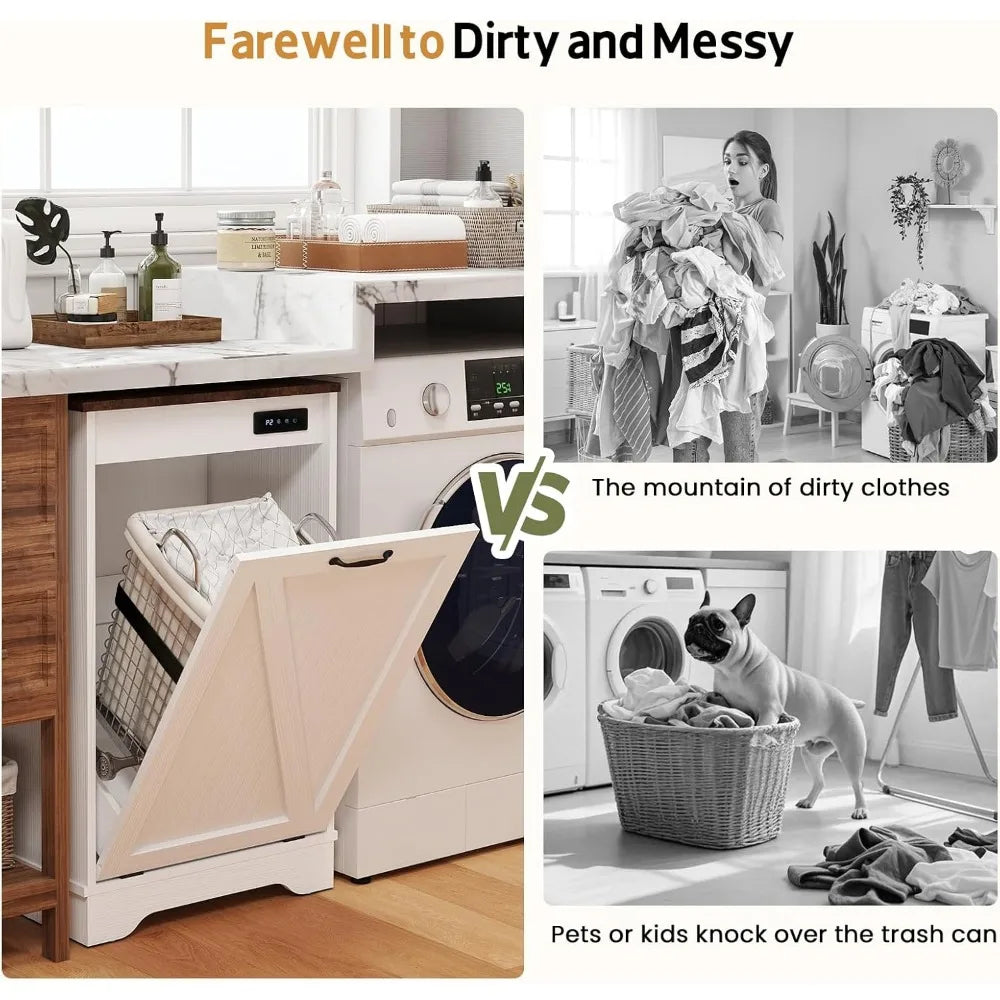 Tilt-Out Trash Can Cabinet