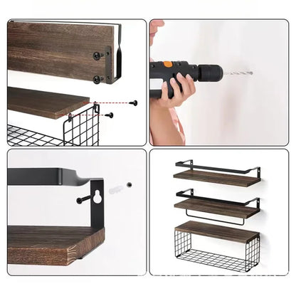 4pcs floating shelf, 15.7 inches long