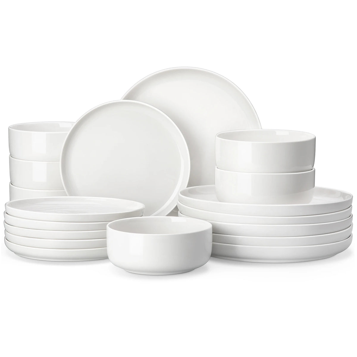 18/36-Piece Ceramic Plate Porcelain Dinnerware Set