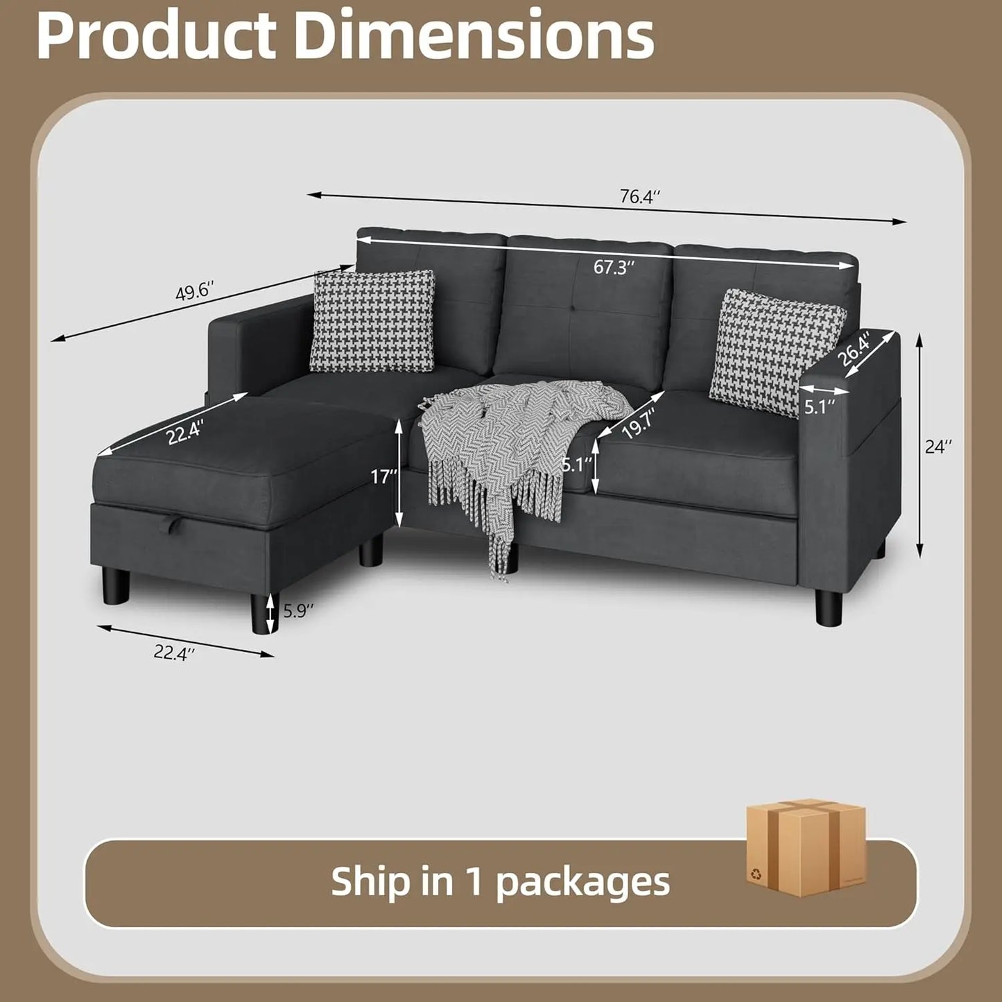 L-Shaped Couch