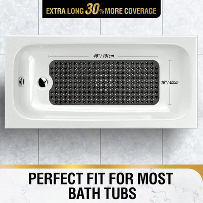 Non Slip Bath Mat For Tub 40x16 Inch Extra Long