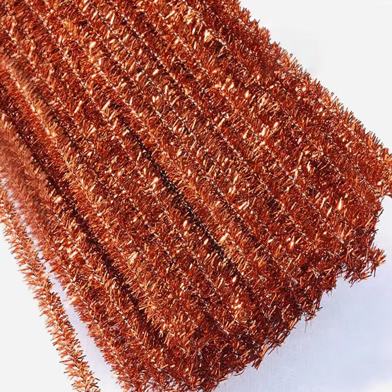 10/50/100 Glitter Chenille Stem Pipe Cleaner