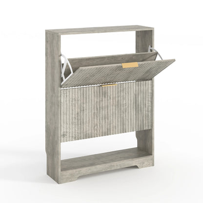 Narrow Shoe Storage Cabinet