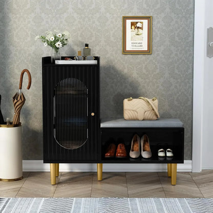 "2-Piece L-Shaped Storage Bench