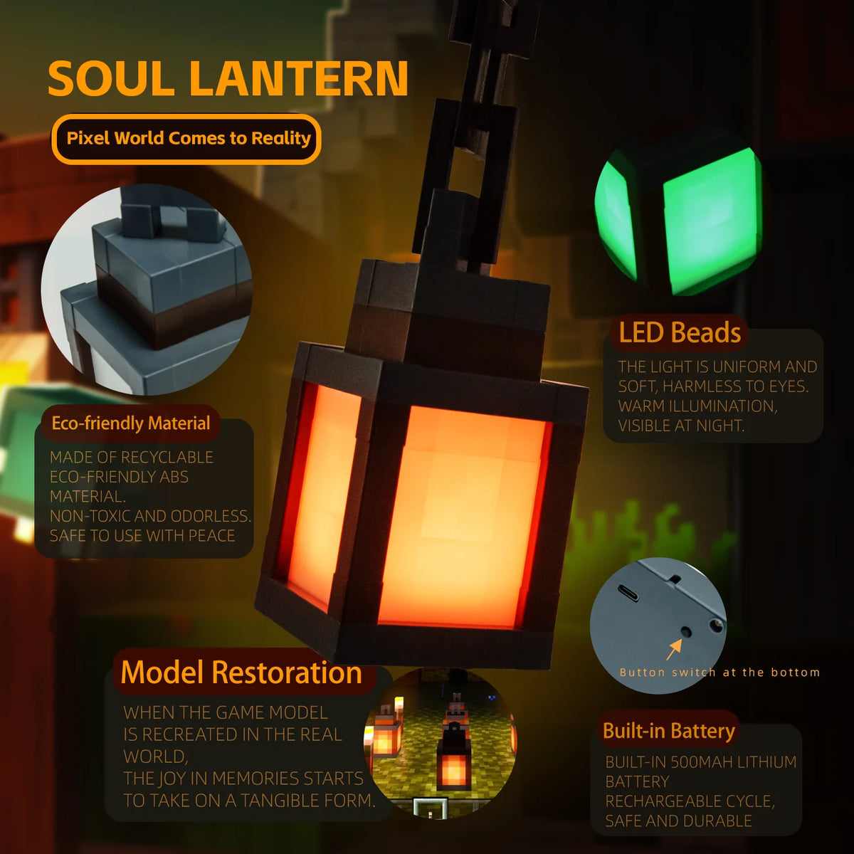 Pixel Style Night Light