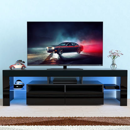 LED TV Stand for Living Room w/20 Colors Lights