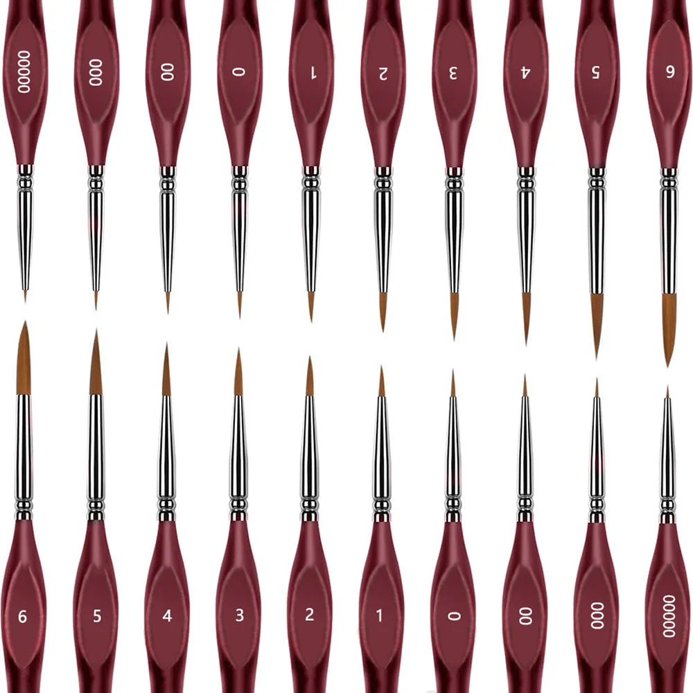 10/11/20/22Pcs Fine Detail Paint Brush