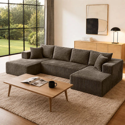 132in U-Shaped Sectional Sofa