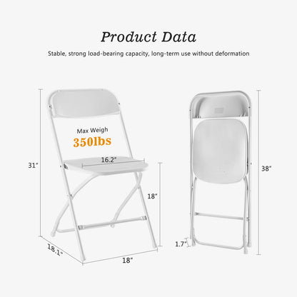 4 Pack Plastic Folding Chair