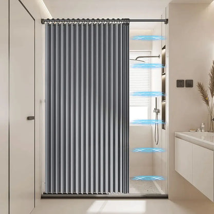 Foldable Magnetic Shower Curtain