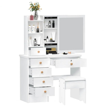 Makeup  Vanity Desk with Sliding Mirror