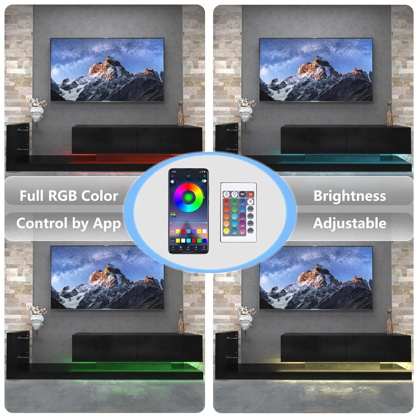 LED TV Stand for 55 65 75 Inch TV