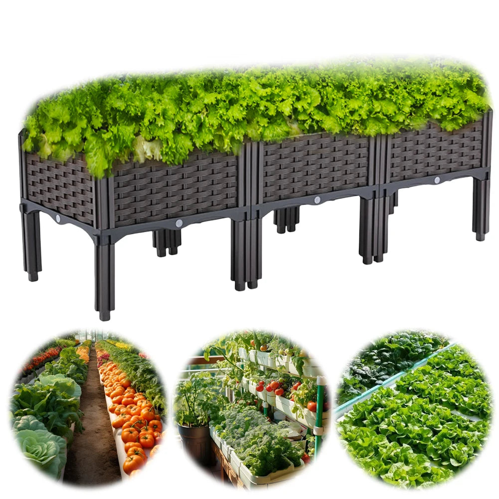 Plastic Raised Planter Box