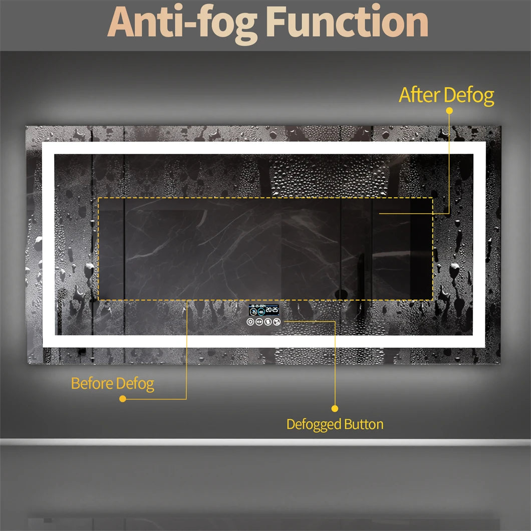XXL Bathroom Mirror Smart LED