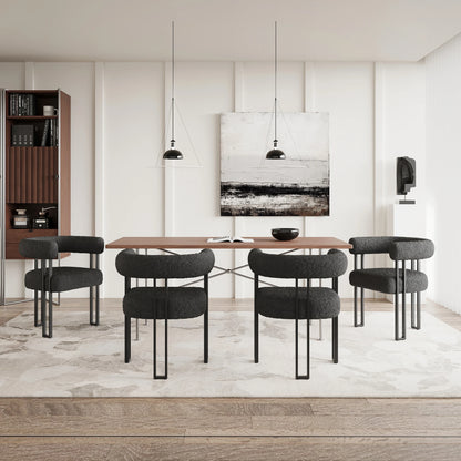 Upholstered Dining Arm Chairs Set of 2