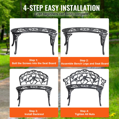 Outdoor Bench Wooden or Metal