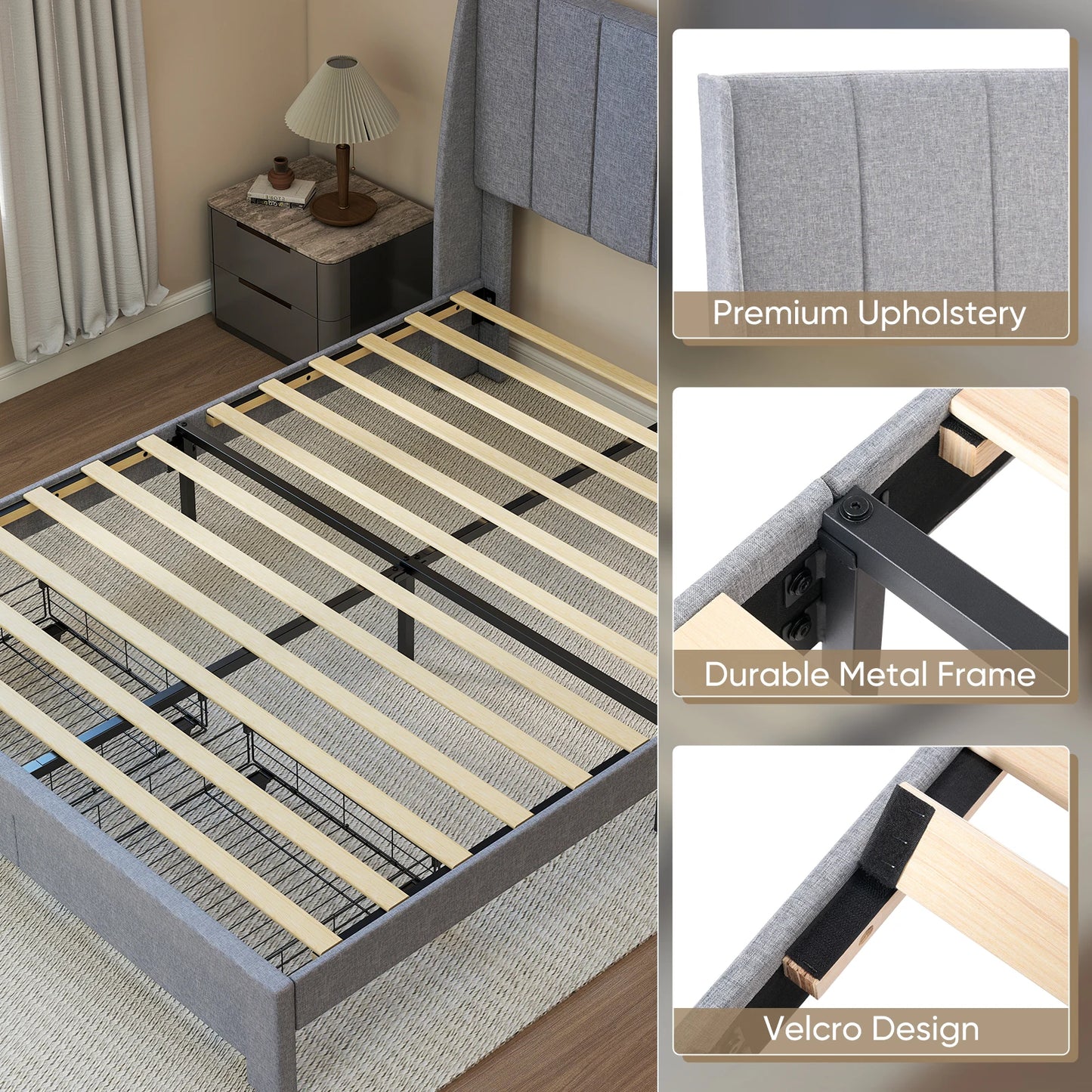 Bed Frame with 2 Drawers
