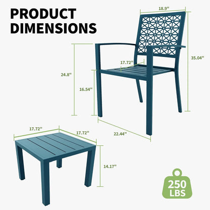 Patio Bistro Set 3 Piece