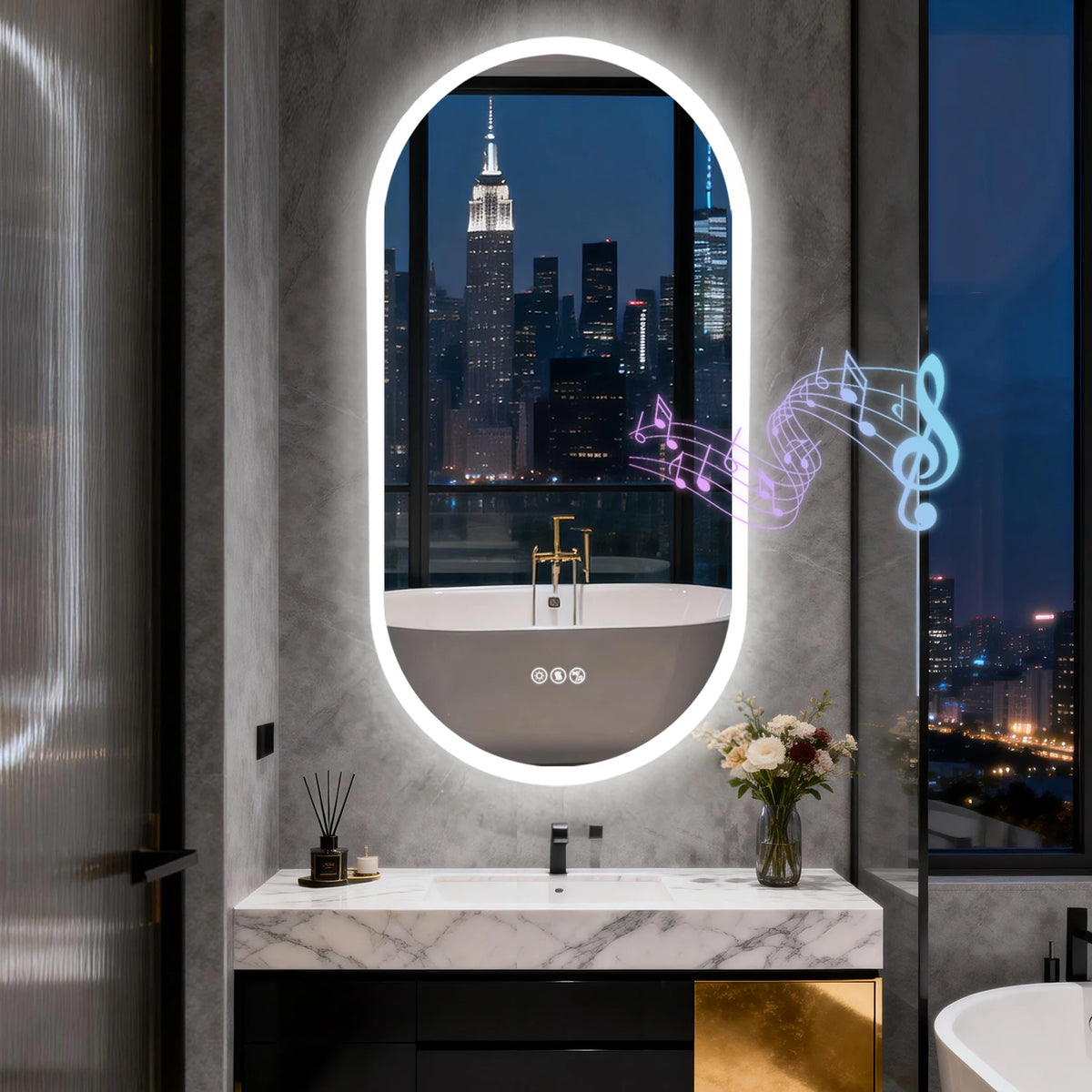 LED Bathroom Mirror 40"/48''