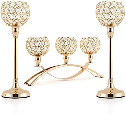 Gold Candle Holders for Table