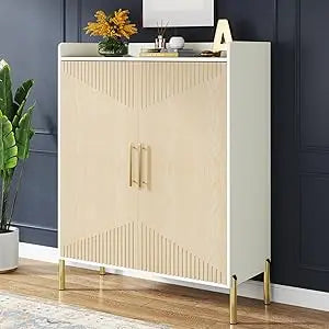 6-Shelf Shoe Storage Cabinet with Doors