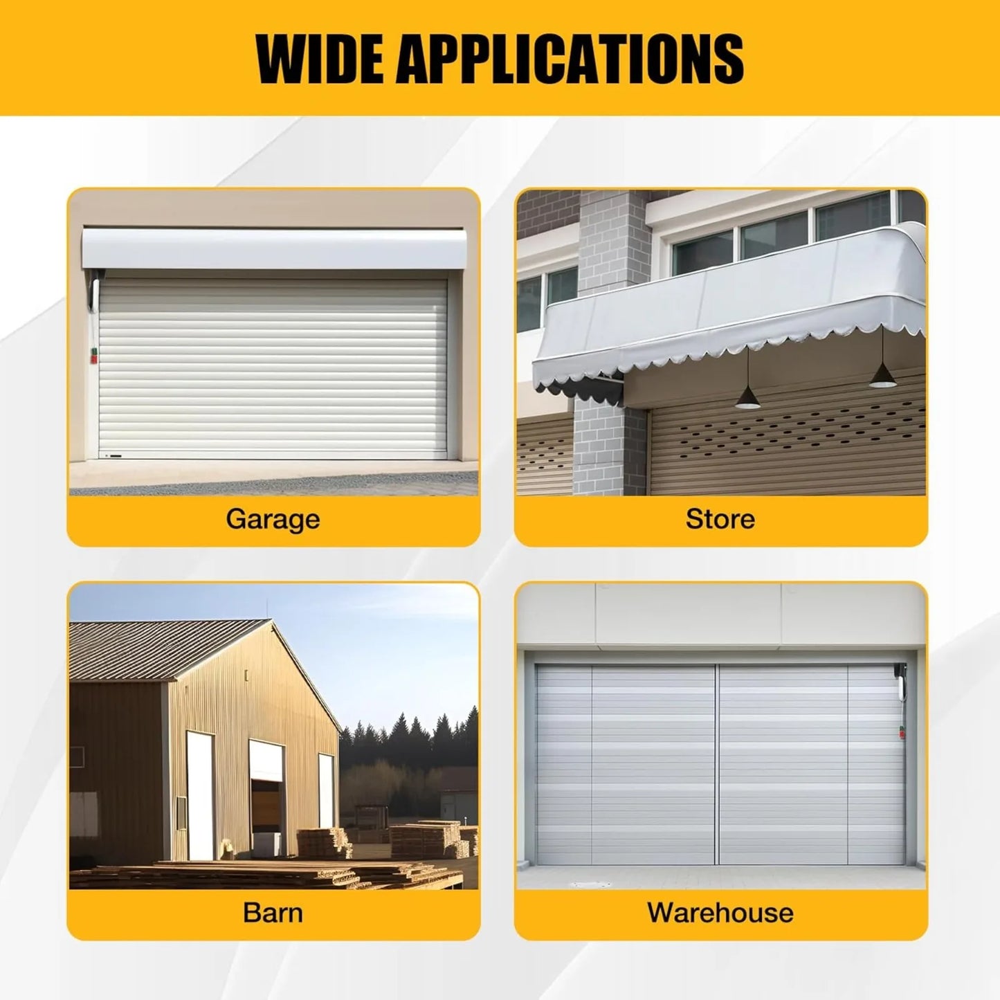 100W Electric Roll Up Garage Door Opener
