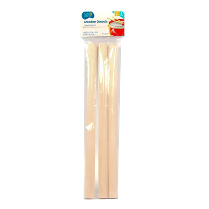 3 Pack Wooden Dowels