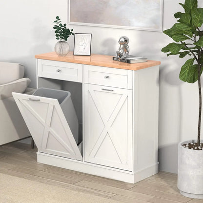 Double Tilt Out Trash Cabinet