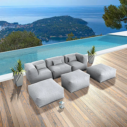 Patio Furniture Set Bean Bag 9 Pieces