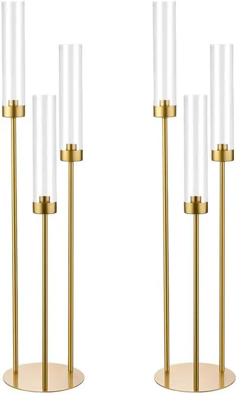 2/4/6/8/10pcs Gold Candelabra