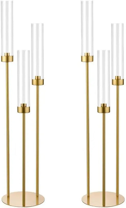 2/4/6/8/10pcs Gold Candelabra