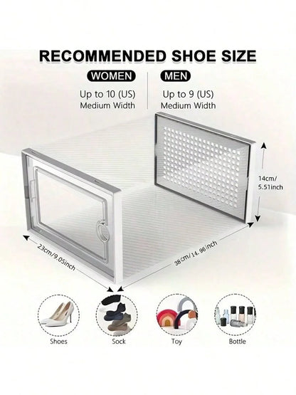 Stackable Shoe Storage Box 6/12 Pack